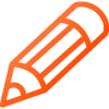 orange pencil icon 